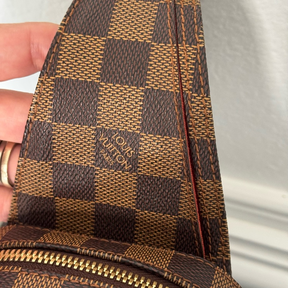 LOUIS VUITTON DAMIER EBENE GERONIMOS BUM BAG AUTHENTIC - Picture 6 of 17
